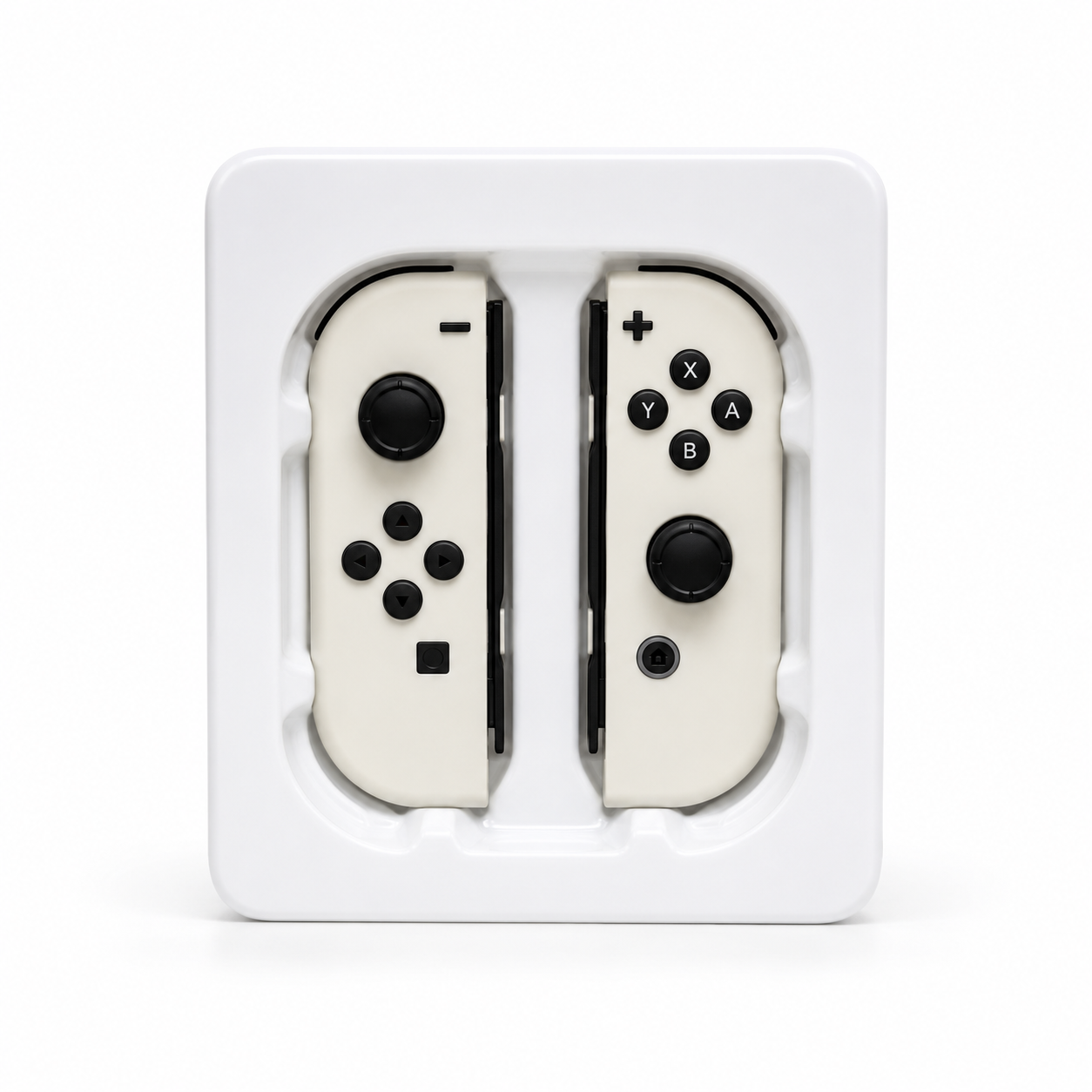 White third-party Joy-Con style controller pair for Nintendo Switch