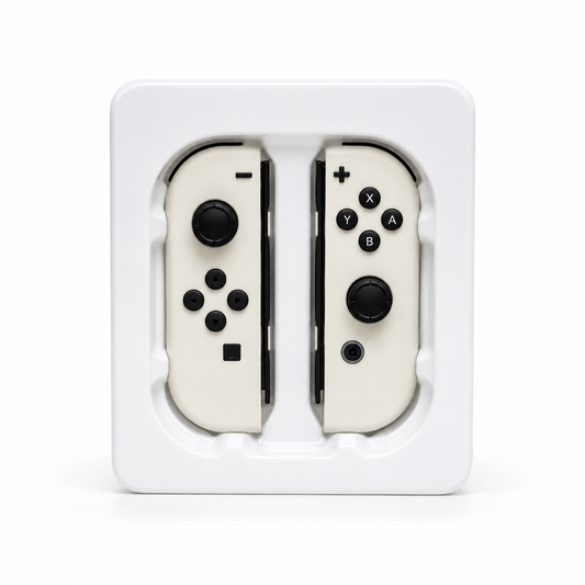 White third-party Joy-Con style controller pair for Nintendo Switch