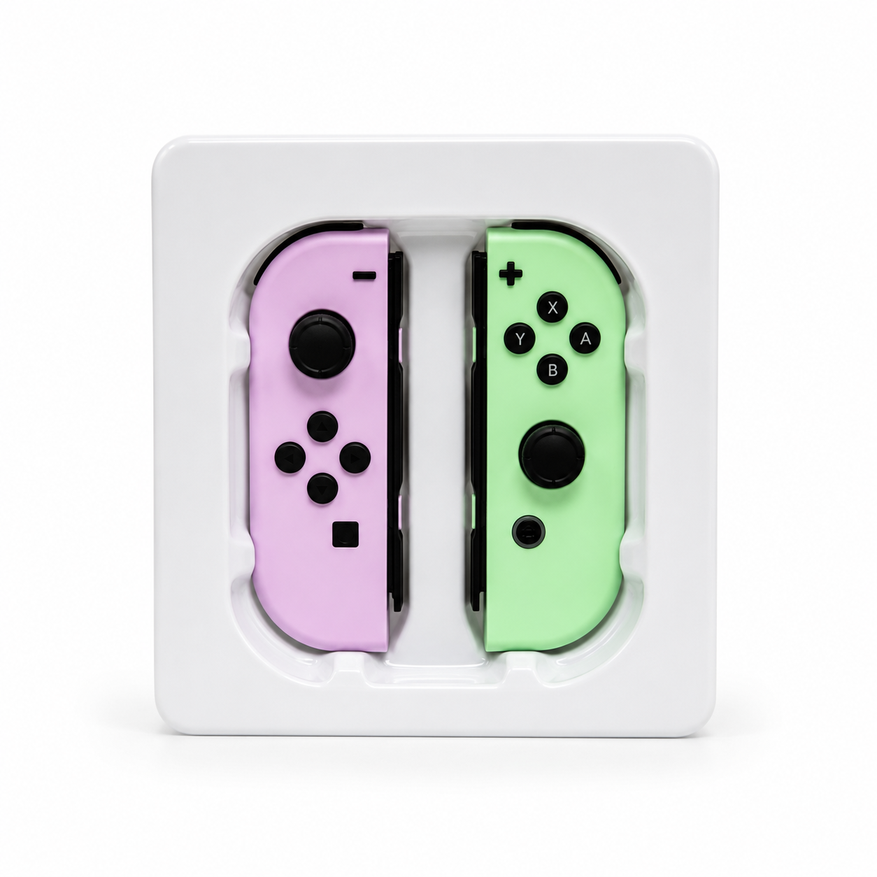 Lilac and mint green third-party Joy-Con style controller pair for Nintendo Switch