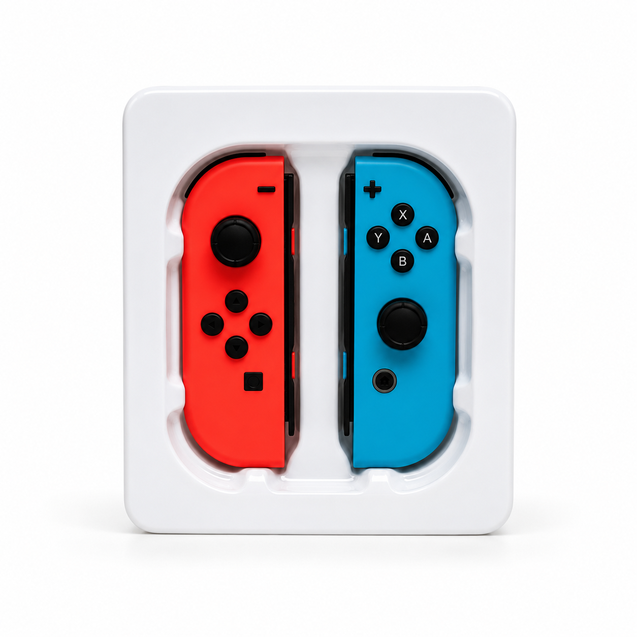 Red and blue third-party Joy-Con style controller pair for Nintendo Switch